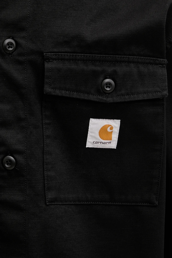 Carhartt WIP cămașă din bumbac Kelly Shirt Jac negru I036271.8902