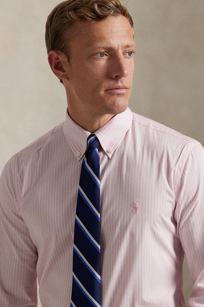 Clothing Polo Ralph Lauren shirt 50/1 BISTRCH POPLIN 710929346015 pink