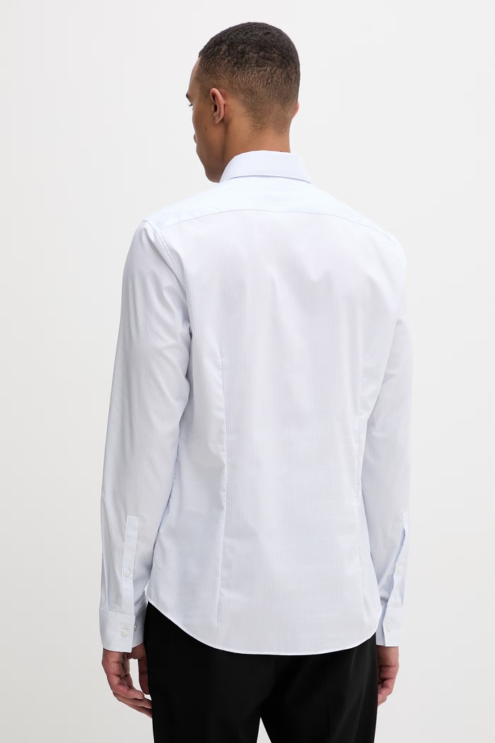 Oblečenie Calvin Klein košeľa pánska s bavlnou LV019EU125 modrá