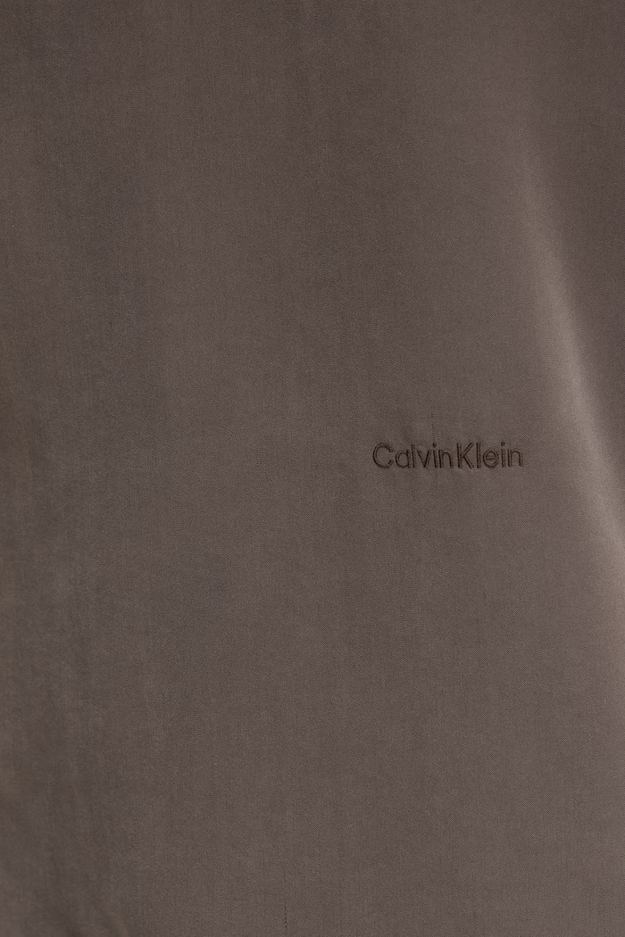 Calvin Klein Πουκάμισο Ανδρικό με μοντάλ LV04LF114G καφέ