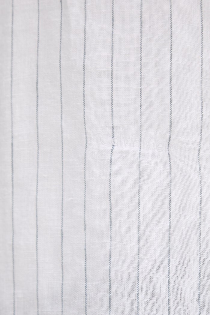 Calvin Klein košeľa pánska ľanová LV04LF117G biela