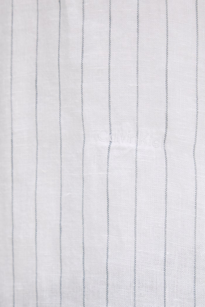 Calvin Klein košeľa pánska ľanová LV04LF117G biela