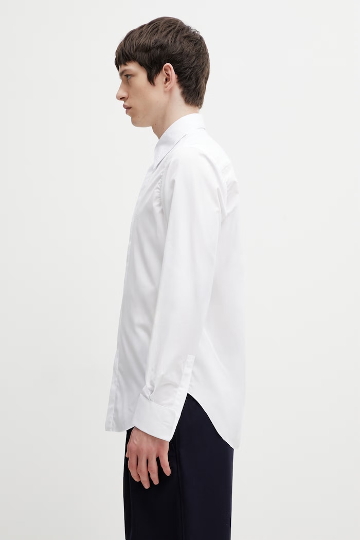 RHUDE Papillon Poplin koszula bawełniana męska RHSS26SR02361 biały SS26