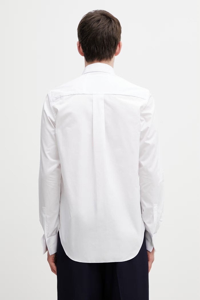 Odzież RHUDE Papillon Poplin koszula bawełniana męska RHSS26SR02361 biały