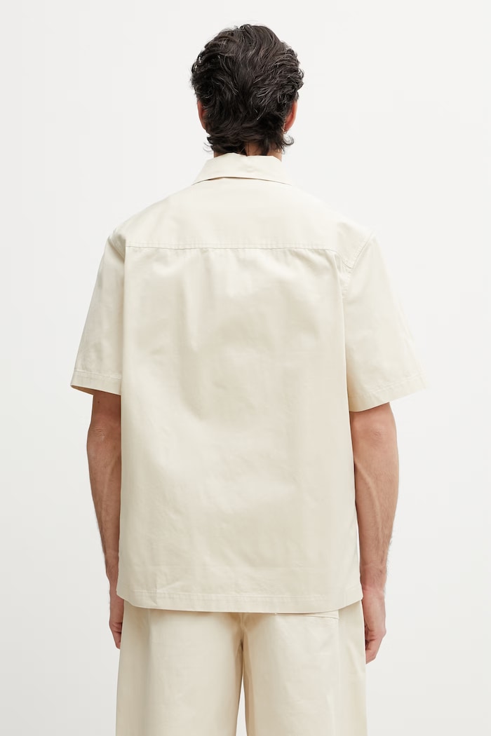 Odzież Axel Arigato Drew Shirt koszula bawełniana męska A3980002 beżowy