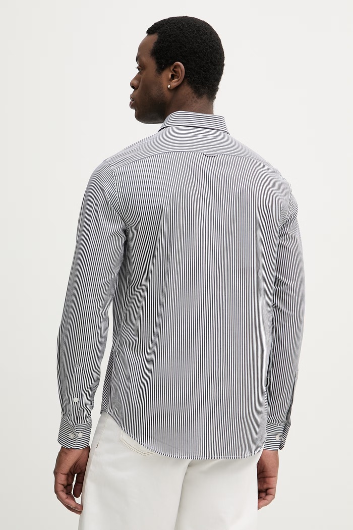 Îmbrăcăminte Trussardi cămașă din bumbac 5007N000055N bleumarin