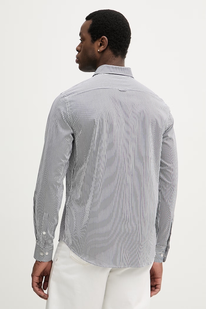 Îmbrăcăminte Trussardi cămașă din bumbac 5007N000055N bleumarin