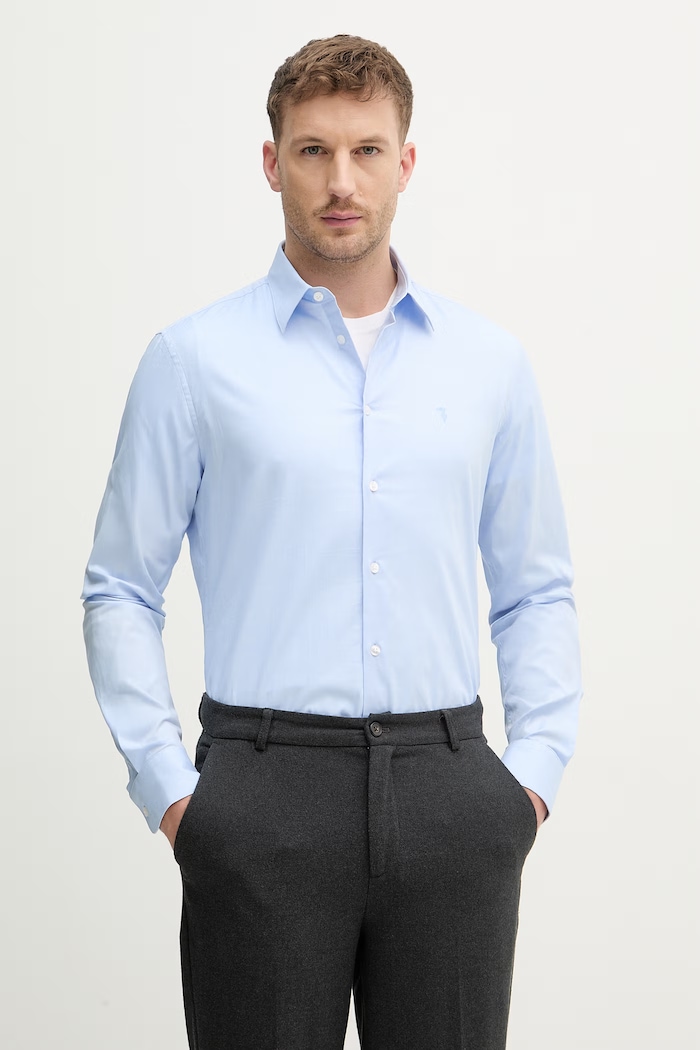 Trussardi cămașă lung albastru 5034N000041N
