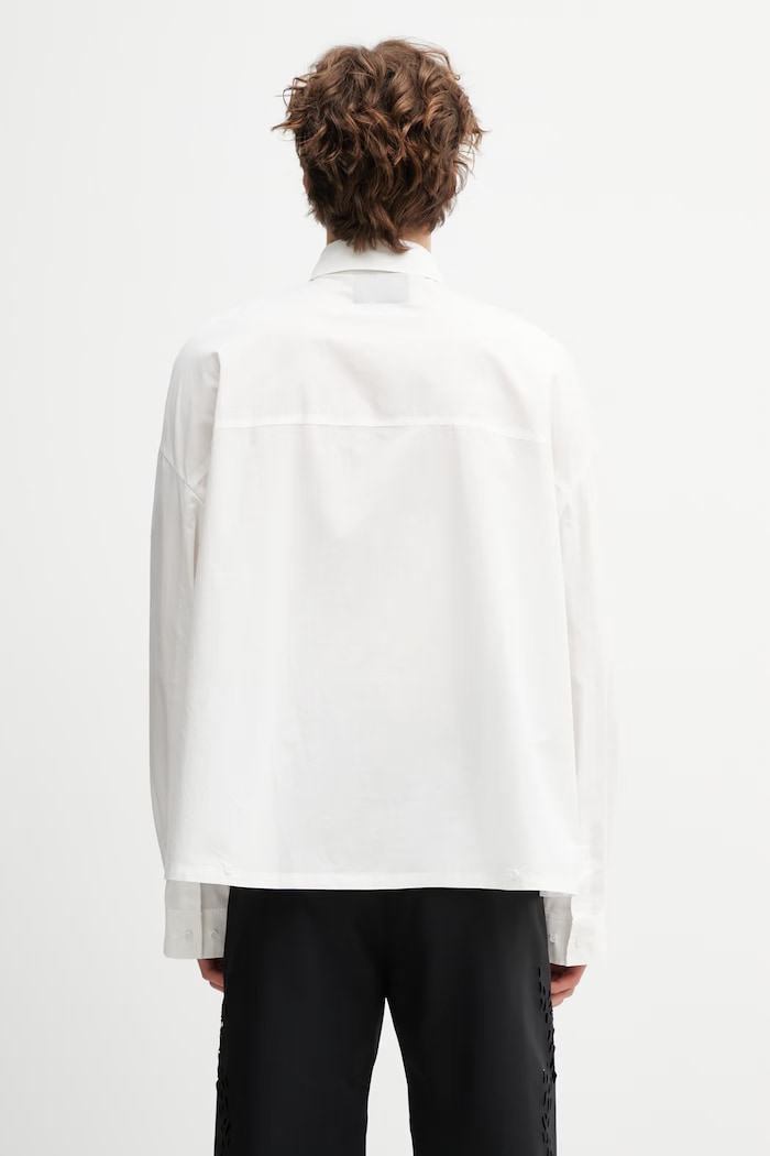 Abbigliamento HELIOT EMIL camicia in cotone da uomo SS26.M.05.078.WHT02 bianco