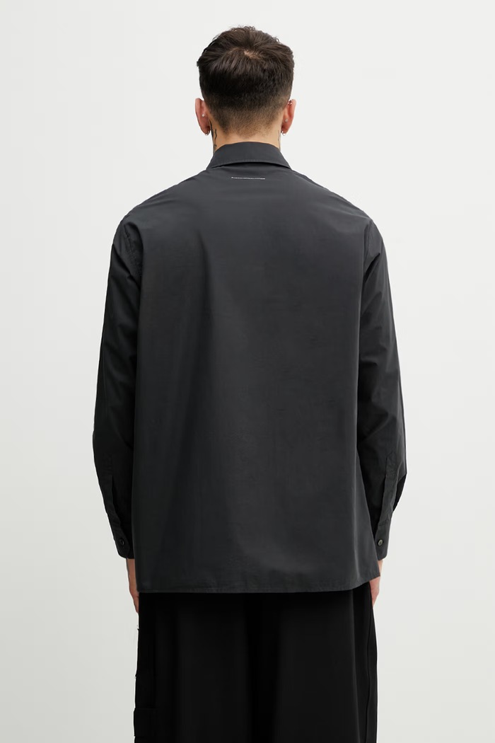 Odzież MM6 Maison Margiela koszula męska bawełniana SH0DT0042.M35256.899 czarny