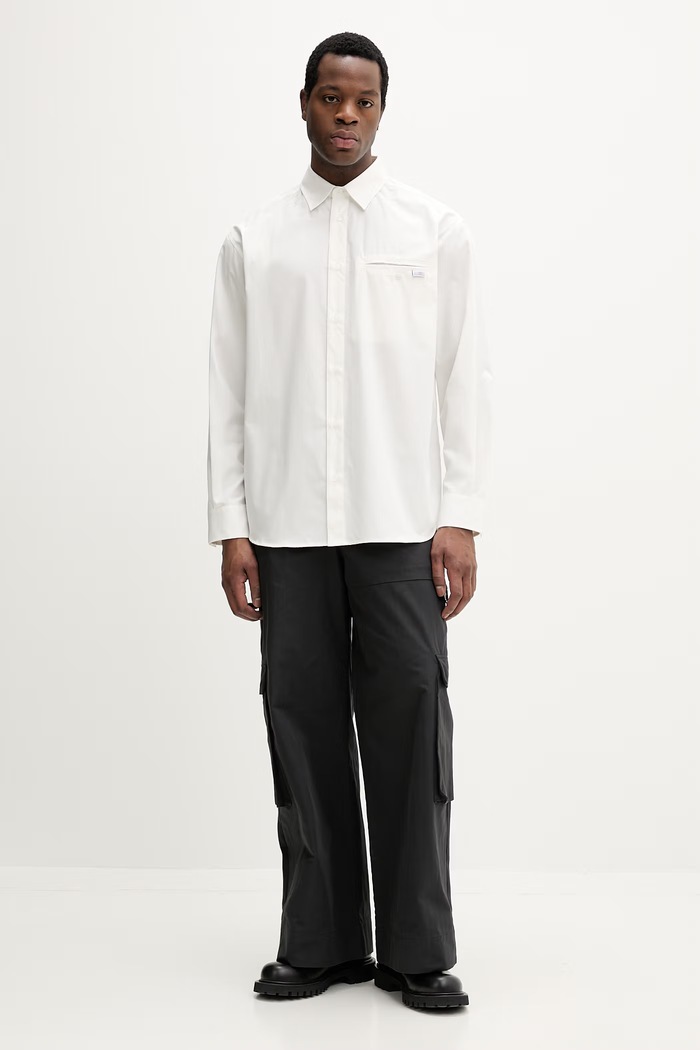 MM6 Maison Margiela pamut ing SH0DT0043.M35480.101 bézs SS26