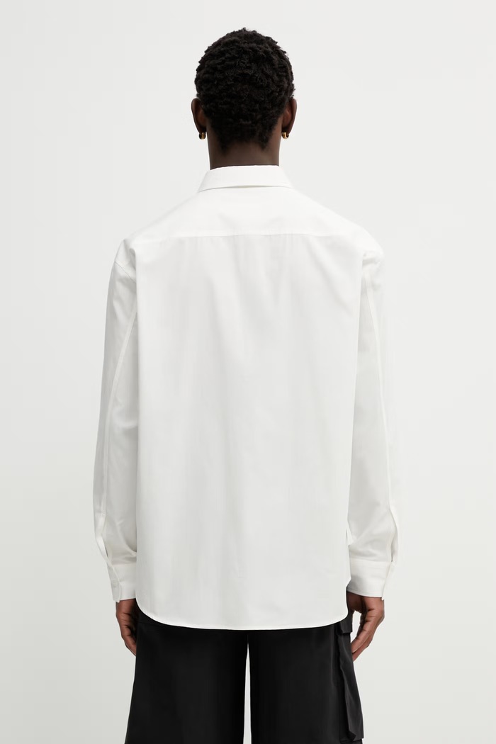 Ρούχα Βαμβακερό πουκάμισο MM6 Maison Margiela SH0DT0043.M35480.101 μπεζ