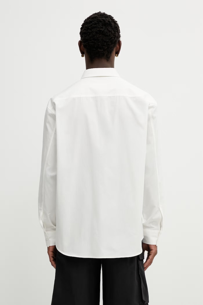 Ρούχα Βαμβακερό πουκάμισο MM6 Maison Margiela SH0DT0043.M35480.101 μπεζ