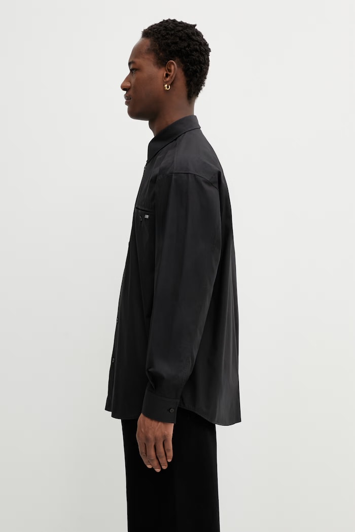 MM6 Maison Margiela cotton shirt SH0DT0043.M35480.899 black SS26