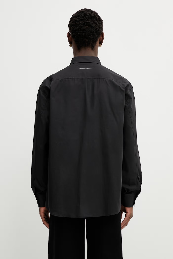 Clothing MM6 Maison Margiela cotton shirt SH0DT0043.M35480.899 black