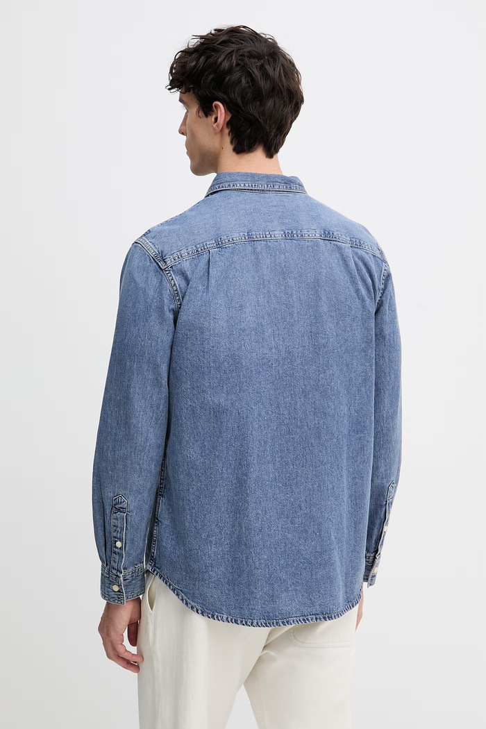 Ruházat Calvin Klein Jeans férfi farmer Ing LV04RE708G kék
