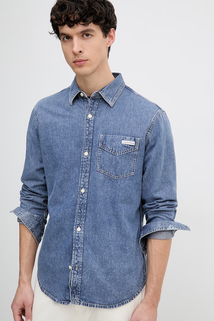 Calvin Klein Jeans férfi farmer Ing kék LV04RE708G