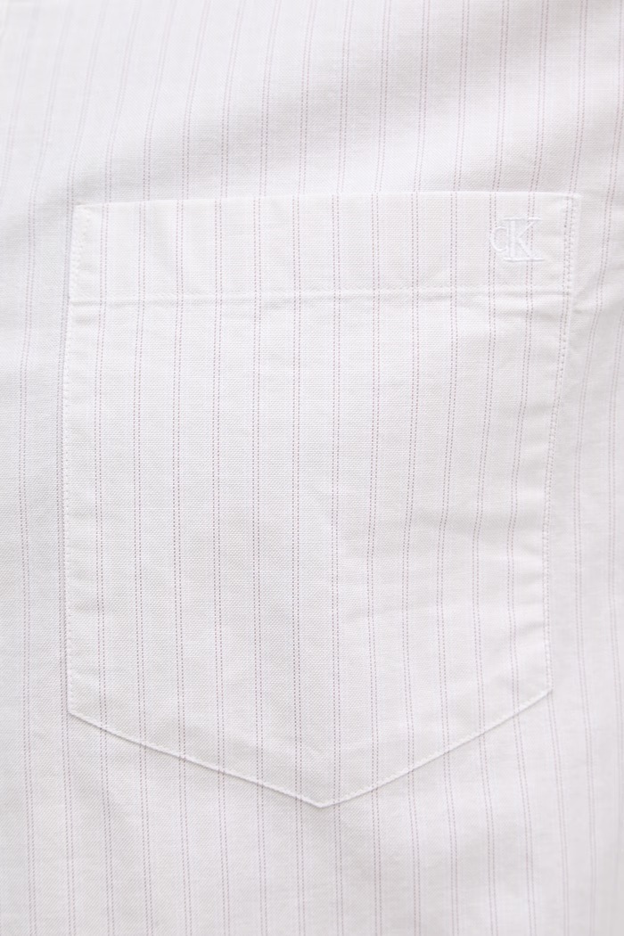 Calvin Klein Jeans риза мъжка от памук с еластан LV04RF100G бежов