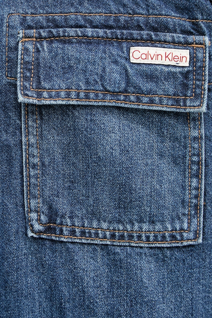 Calvin Klein Jeans cămașă pentru bărbați, din denim LV04RF904G bleumarin