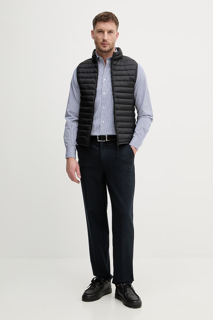 United Colors of Benetton koszula męska bawełniana 52DTUQ06Q niebieski SS26