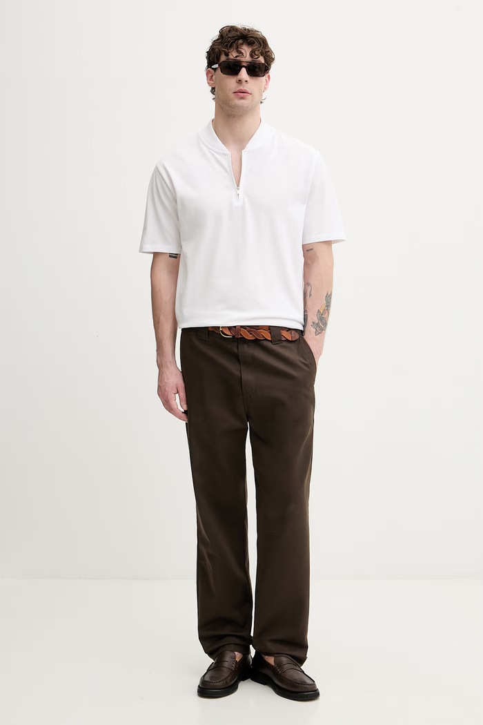 Lindbergh polo tričko pánske bavlnené 30.404019 biela SS26