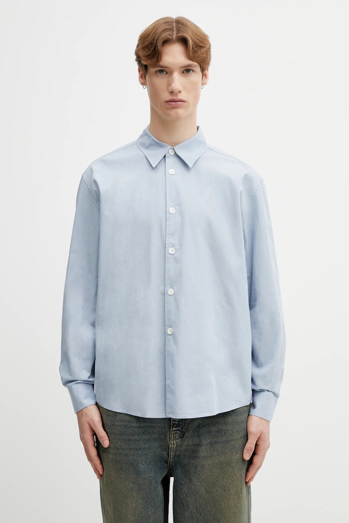 Πουκάμισο Our Legacy Beyond χαλαρό μπλε M2262BP