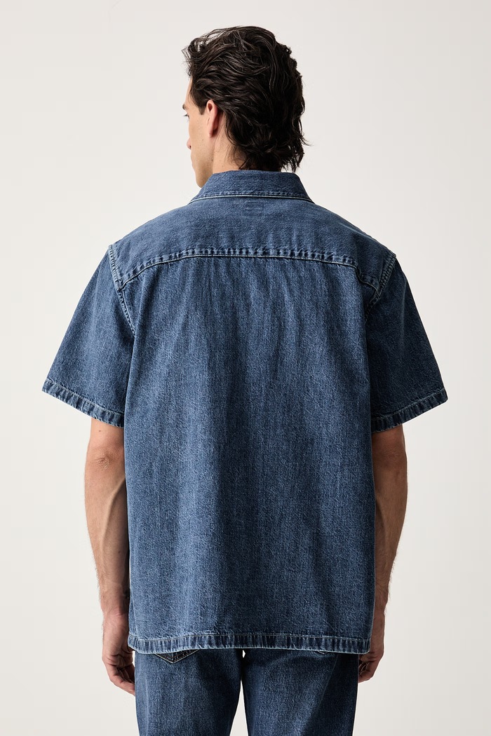 Odzież Levi's koszula męska bawełniana SS WORKER - WW x WORKWEAR 003O1 niebieski