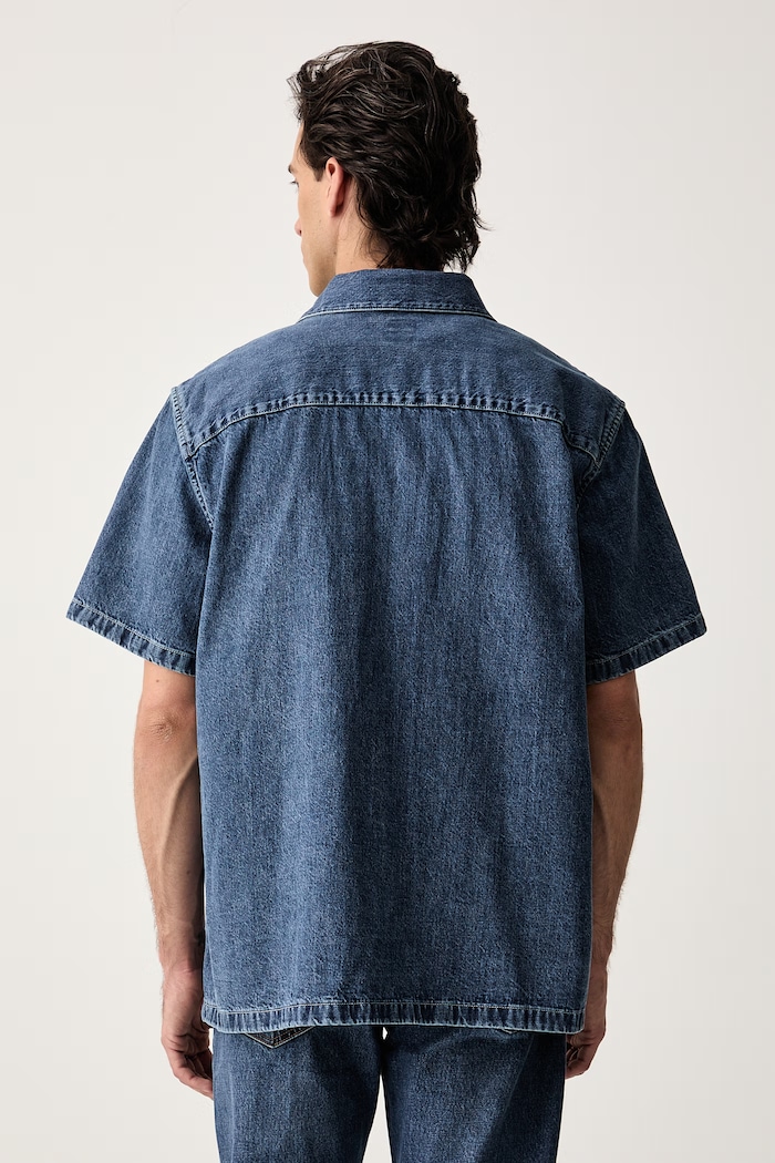 Odzież Levi's koszula męska bawełniana SS WORKER - WW x WORKWEAR 003O1 niebieski