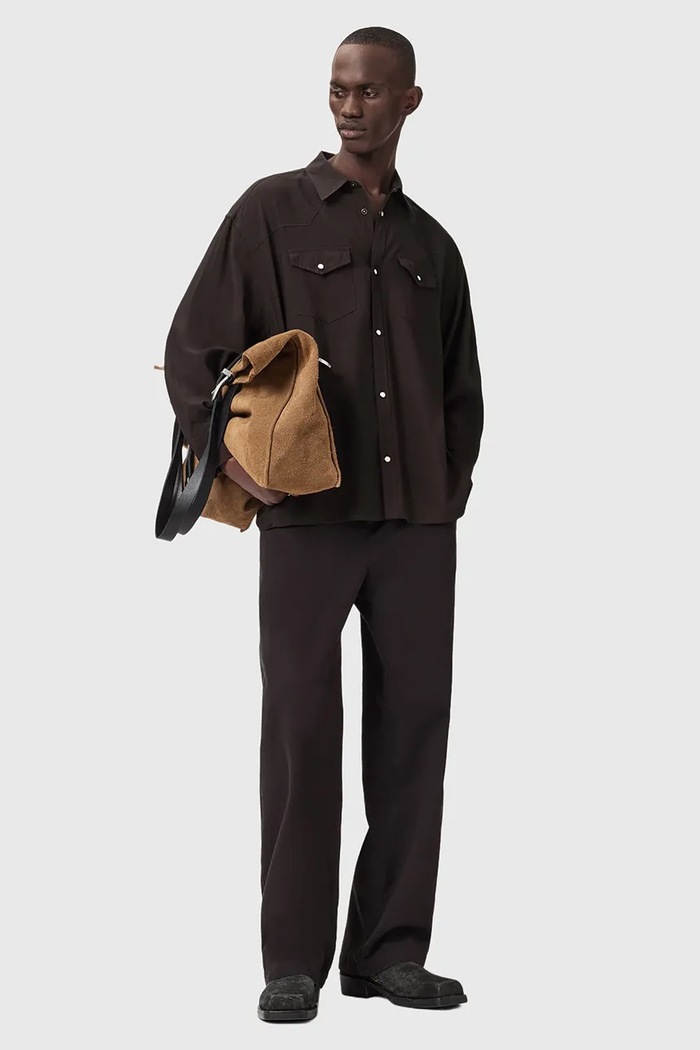 Košeľa AllSaints PICKETT M017SE