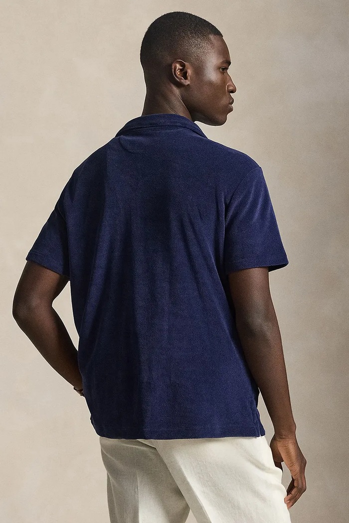 Polo Ralph Lauren cămașă pentru bărbați 710A12489 bleumarin SS26