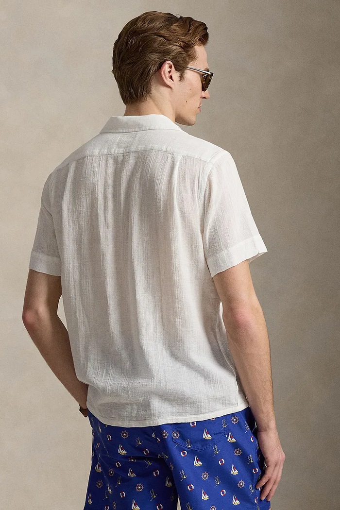Βαμβακερό πουκάμισο Polo Ralph Lauren 710B14259 γκρί SS26