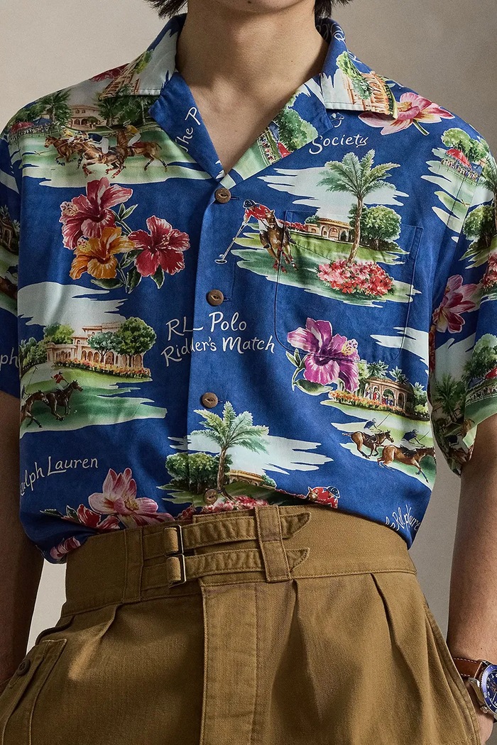 Polo Ralph Lauren košeľa dámska z viskózy modrá 710B14307