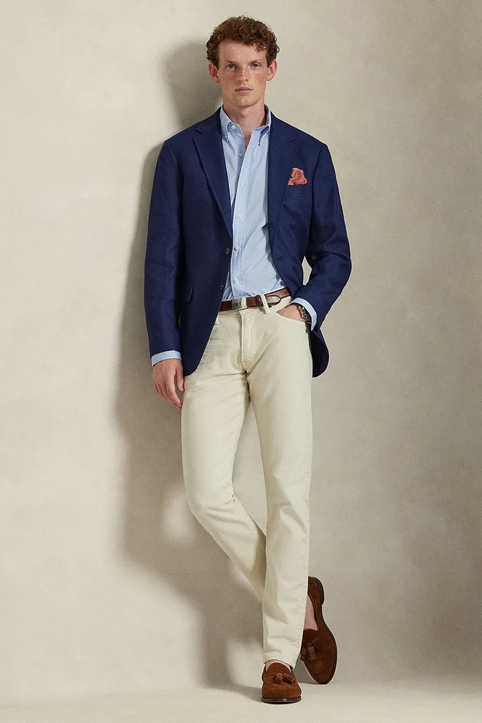 Îmbrăcăminte Polo Ralph Lauren cămașă pentru bărbați 710B16708 albastru