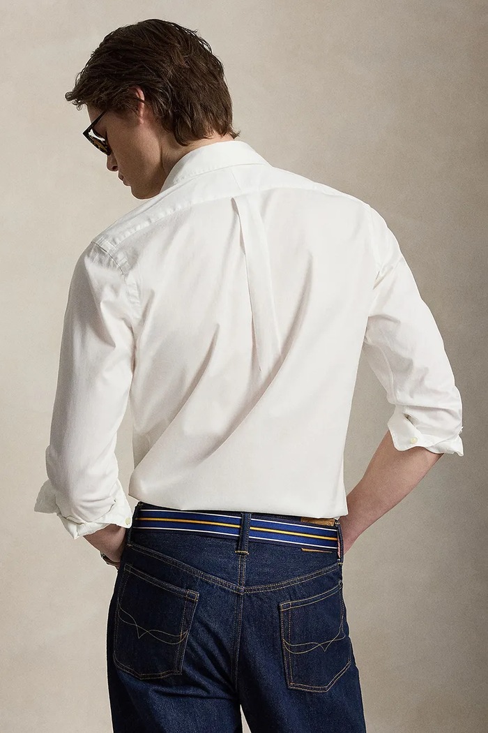 Bavlnená košeľa Polo Ralph Lauren 710B20512 biela SS26