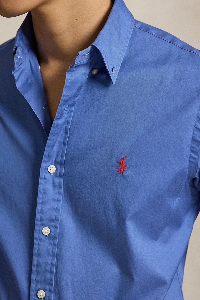 Pamučna košulja Polo Ralph Lauren plava 710B20512