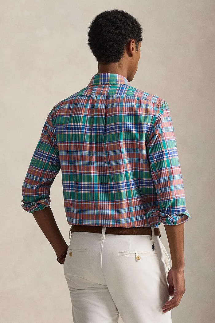 Pamučna košulja Polo Ralph Lauren 710P00629 narančasta SS26