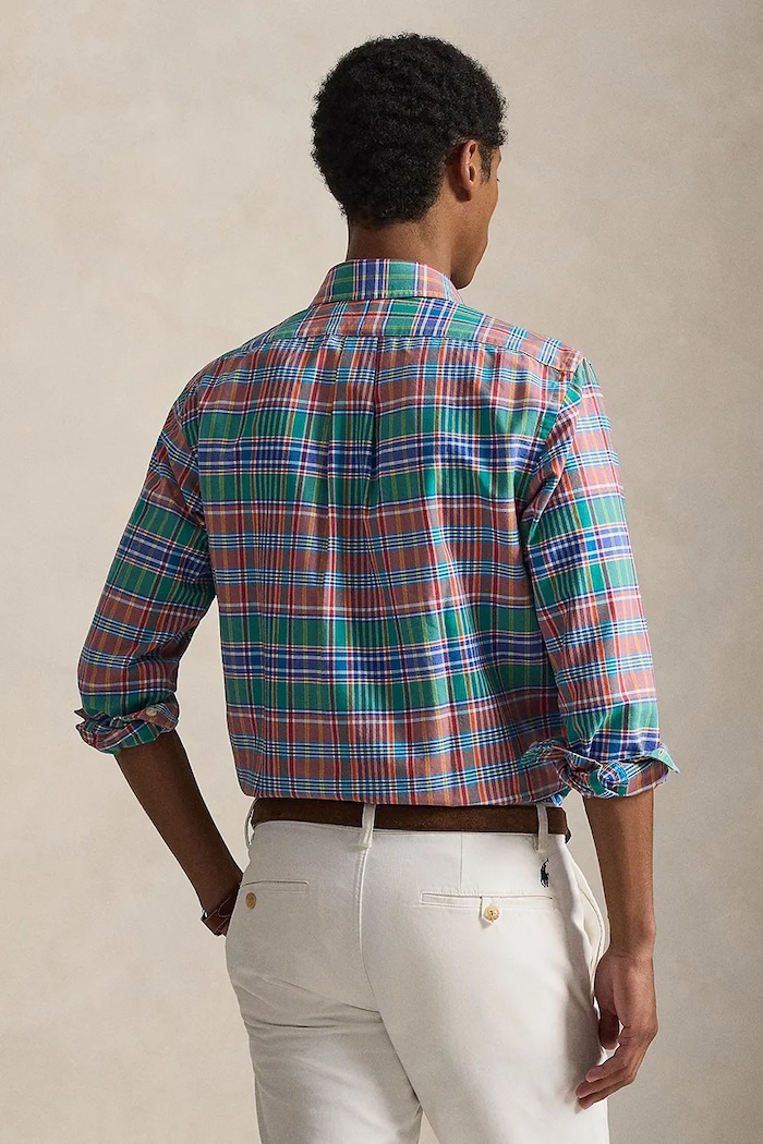 Pamučna košulja Polo Ralph Lauren 710P00629 narančasta SS26