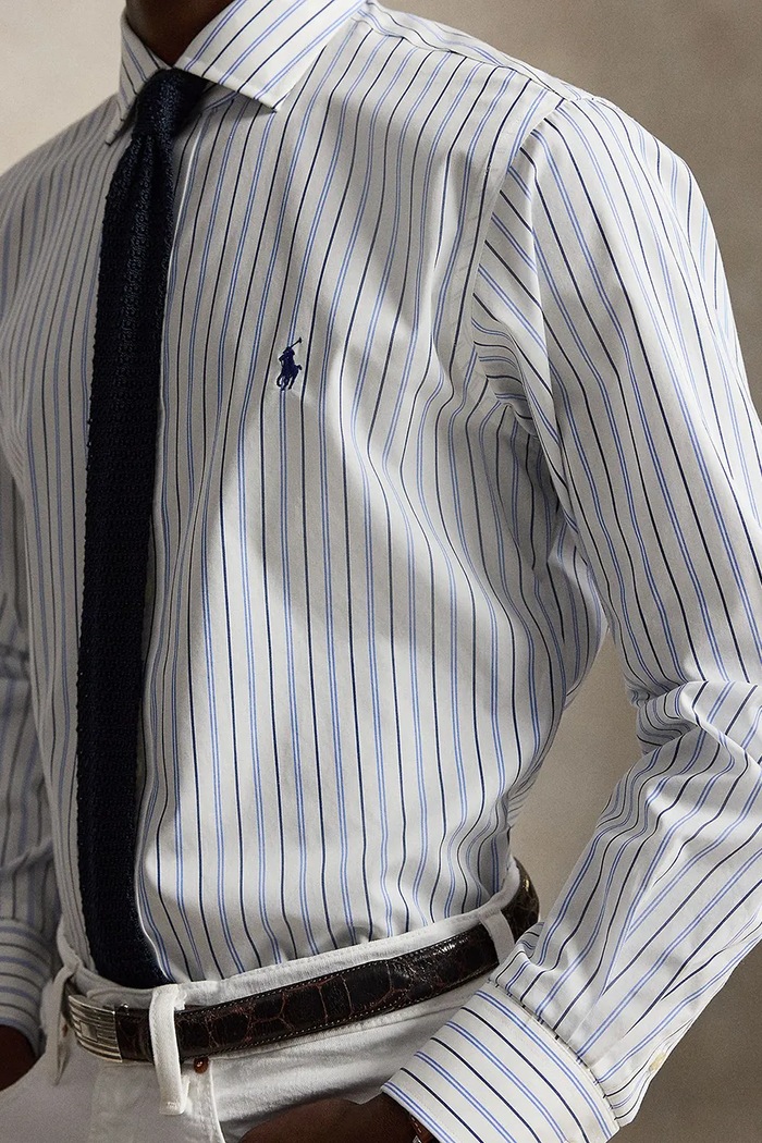 Polo Ralph Lauren koszula męska bawełniana biały 712B15309
