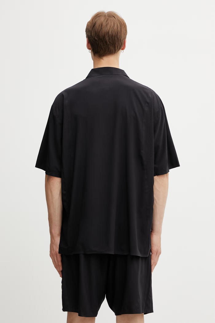 Ρούχα Y-3 M LT WOV SHIRT πουκάμισο Ανδρικό KF6044 μαύρο
