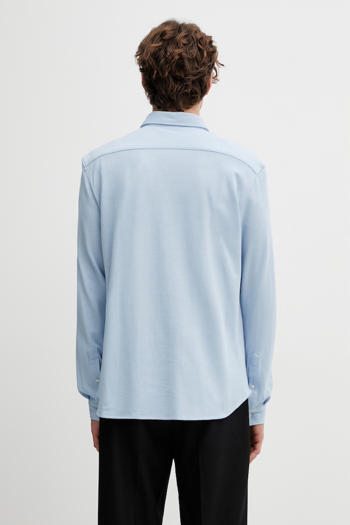 Odzież Lacoste koszula bawełniana CH0214 niebieski