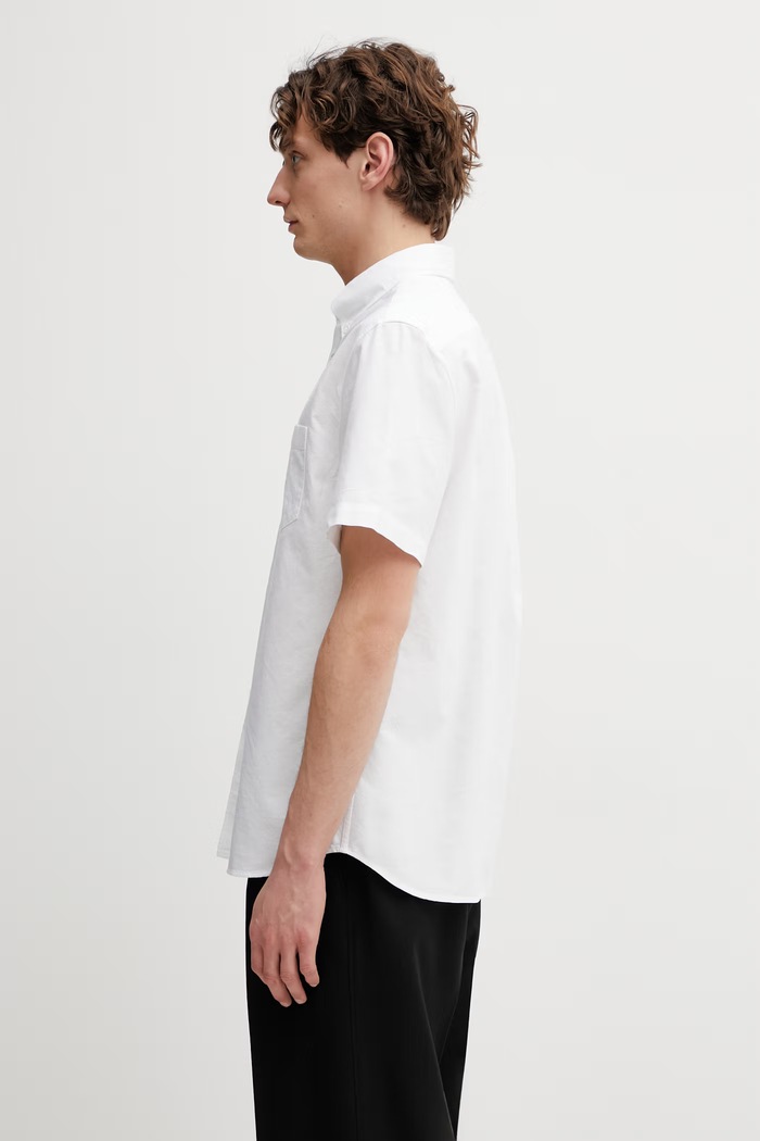 Lacoste koszula bawełniana CH1917 biały SS26