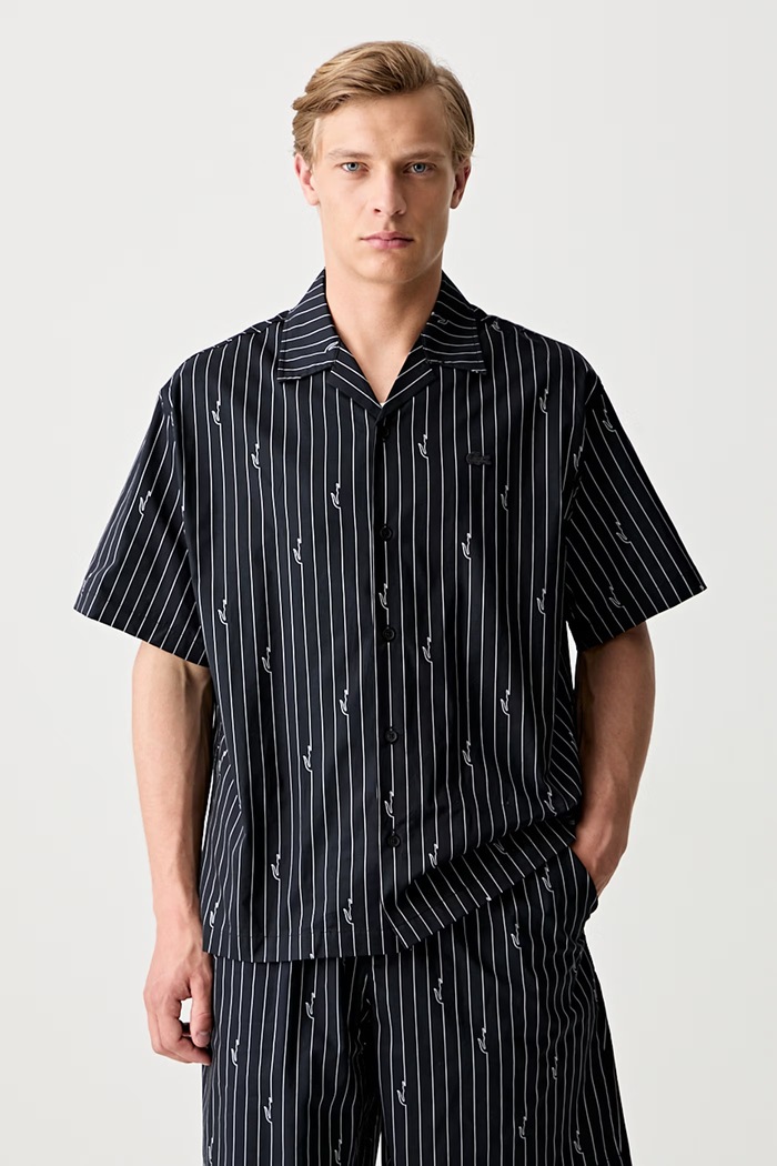 Lacoste men's cotton shirt black CH2343