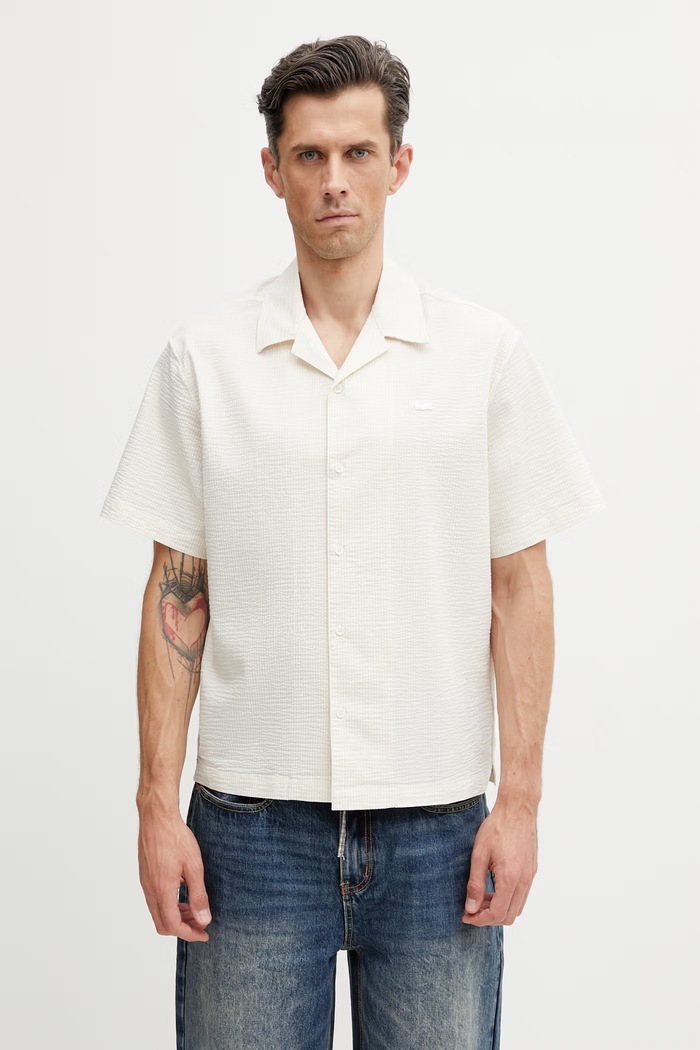 Lacoste πουκάμισο μπεζ CH2355