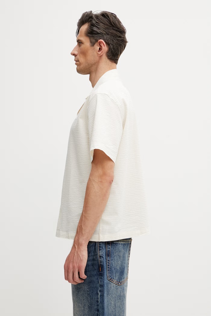 Lacoste πουκάμισο CH2355 μπεζ SS26