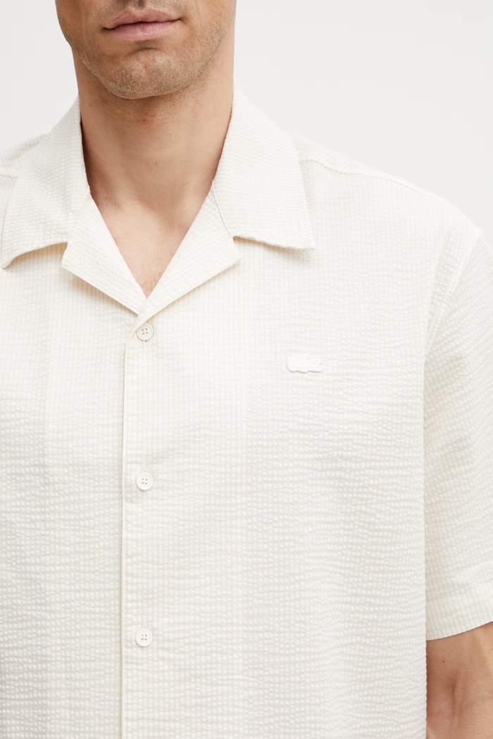 Lacoste πουκάμισο μπεζ CH2355