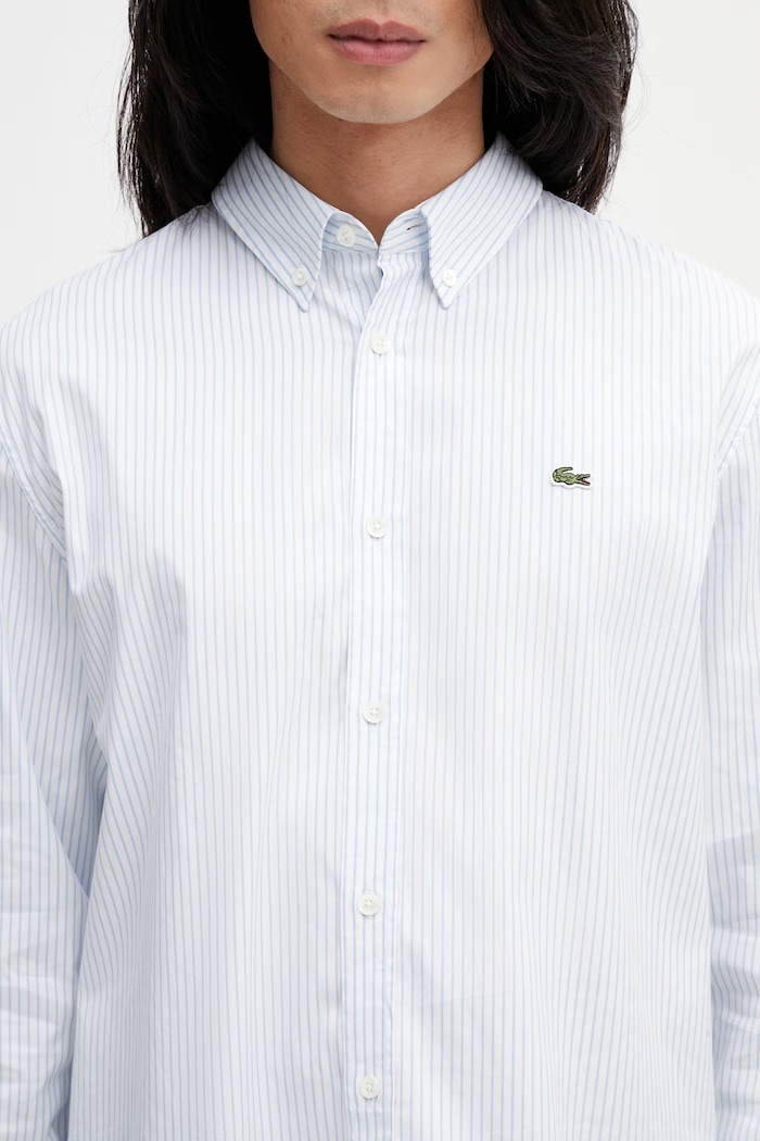Lacoste рубашка для мужчин из хлопка белый CH5084