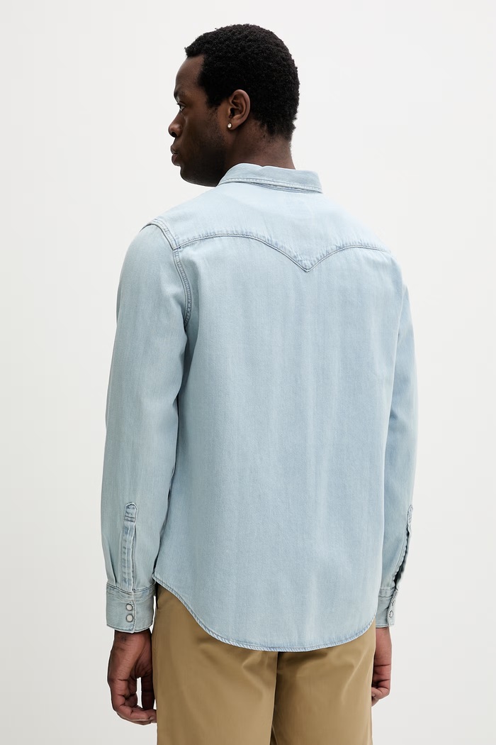 Дрехи Levi's Риза Мъжка деним BARSTOW WESTERN STANDARD 85744.0118 син