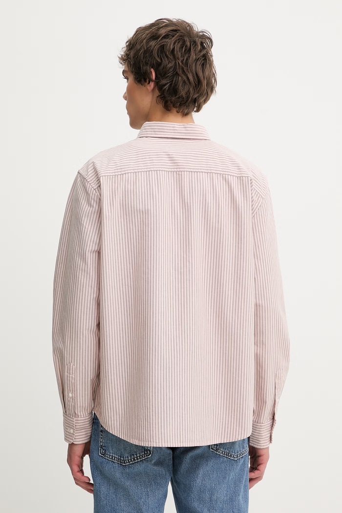 Odzież Levi's koszula bawełniana AUTHENTIC BUTTON DOWN A7210.0055 różowy
