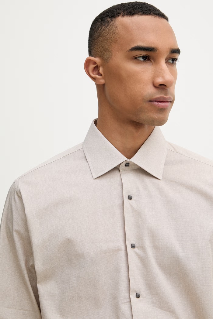 Karl Lagerfeld cămașă pentru bărbați, din bumbac MODERN FIT bej 562614.605000
