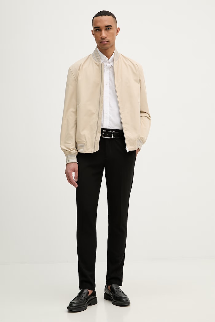 Tommy Hilfiger cămașă pentru bărbați, din bumbac MW0MW42936 alb SS26